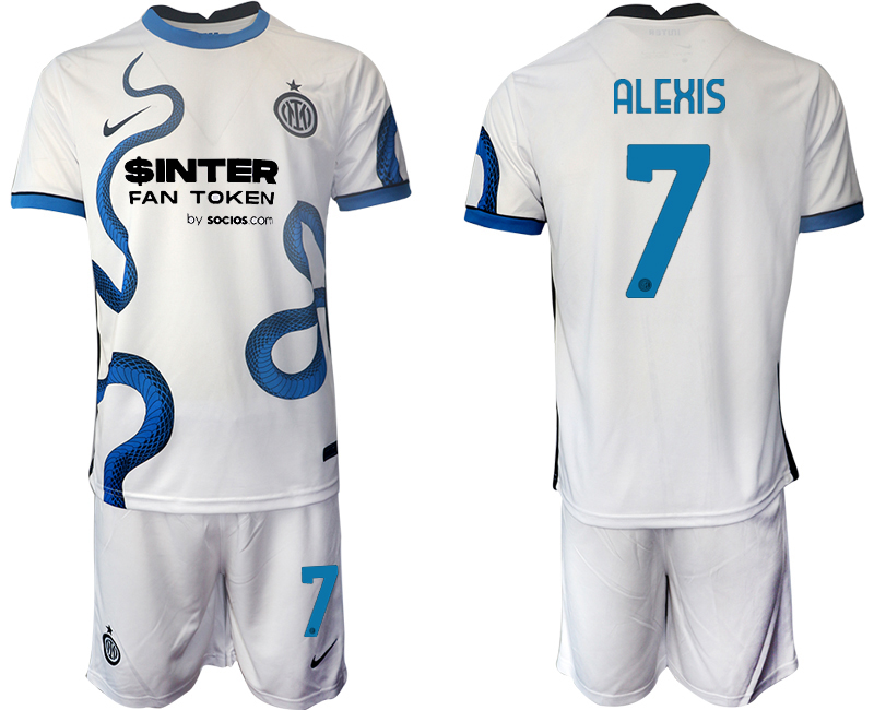 Men 2021-2022 Club Inter Milan away white #7 Soccer Jersey